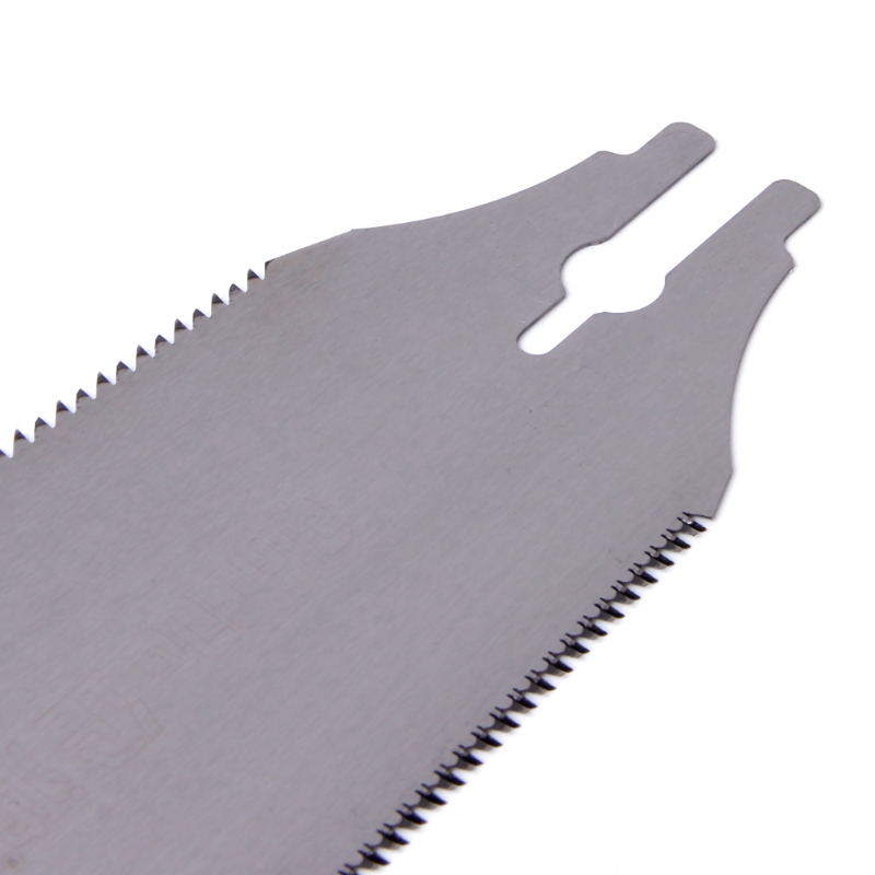 Wood Working Double Sides Stainless Steel Hand Saw Slim Tenon Fine Tooth PVC Handle -C