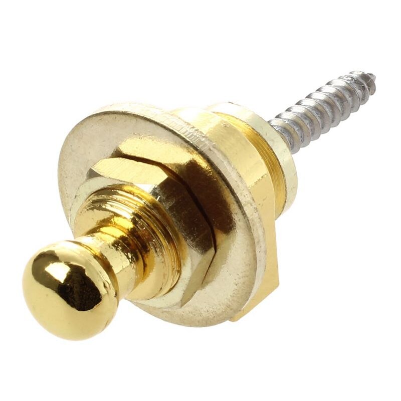 Tornillo tipo guitarra partes seguridad Correa bloqueo tono dorado