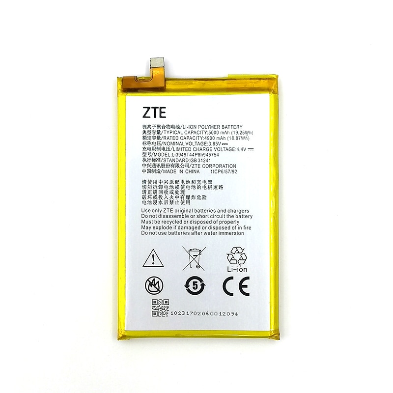 100% Originele 5000mAh Li3949T44P8h945754 Batterij Voor ZTE Blade A2 Plus BV0730 A2Plus/ZTE Blade A610 Plus Telefoon + tracking Nummer