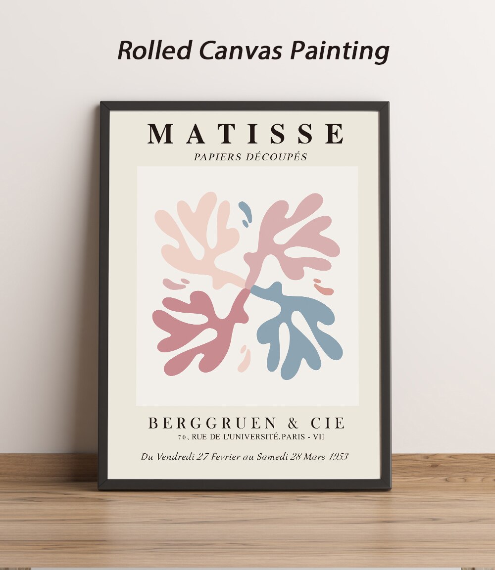 Henri Matisse découpes, Matisse feuille Art abstrait impression moderne Art photos et botanique abstrait célèbre mur Art toile