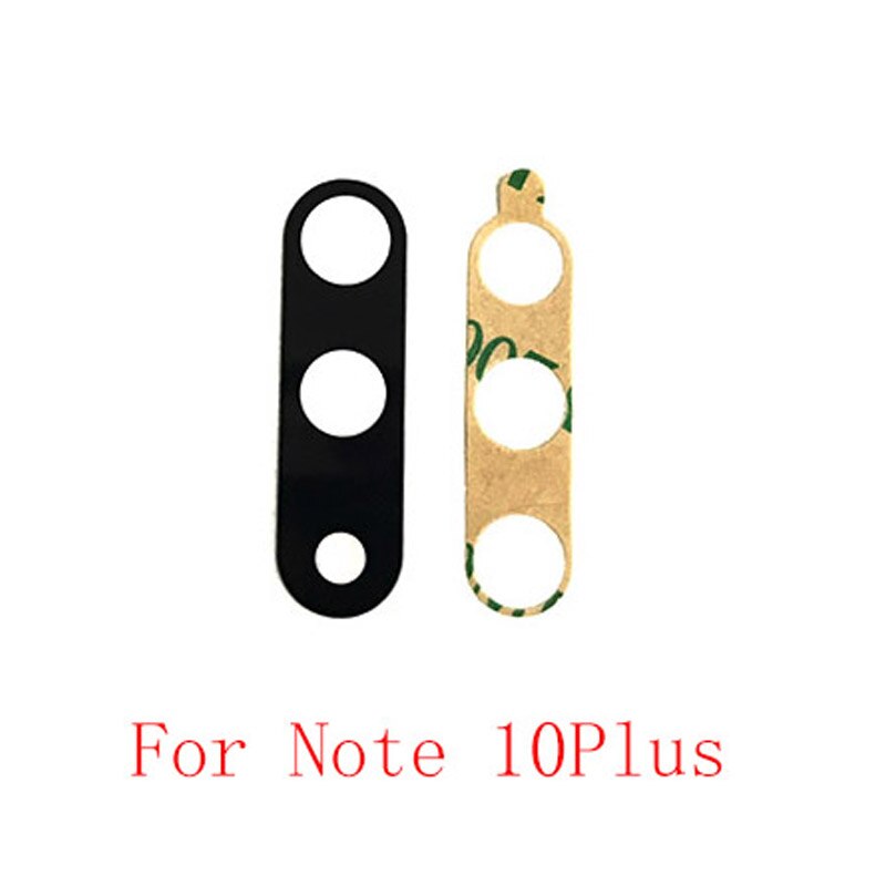 10Pcs Back Rear Camera Lens Glas Vervanging Voor Samsung S10 S10 Plus S10E S10 5G Note 10 Note 9 Note 8 Reparatie Onderdelen