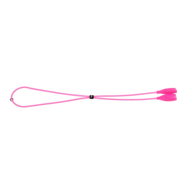 Correas elásticas de lentes de silicona antideslizantes para gafas deportivas cuerdas de cuerda con ganchos para los oídos gafas de sol soporte de cordón de banda de cadena: rose red