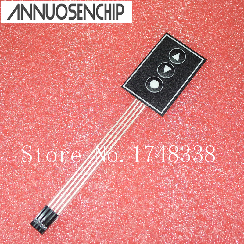 Membranbrytermonitor brytermatrisetastatur membrantastaturkontrollpanel 1*3 36*55mm
