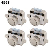 Furniture Hardware Handle Lock Camper Car RV Caravan Hanging Cabinet Lock Desk Drawer Latch Button Lock For Kitchen Cabinet Door