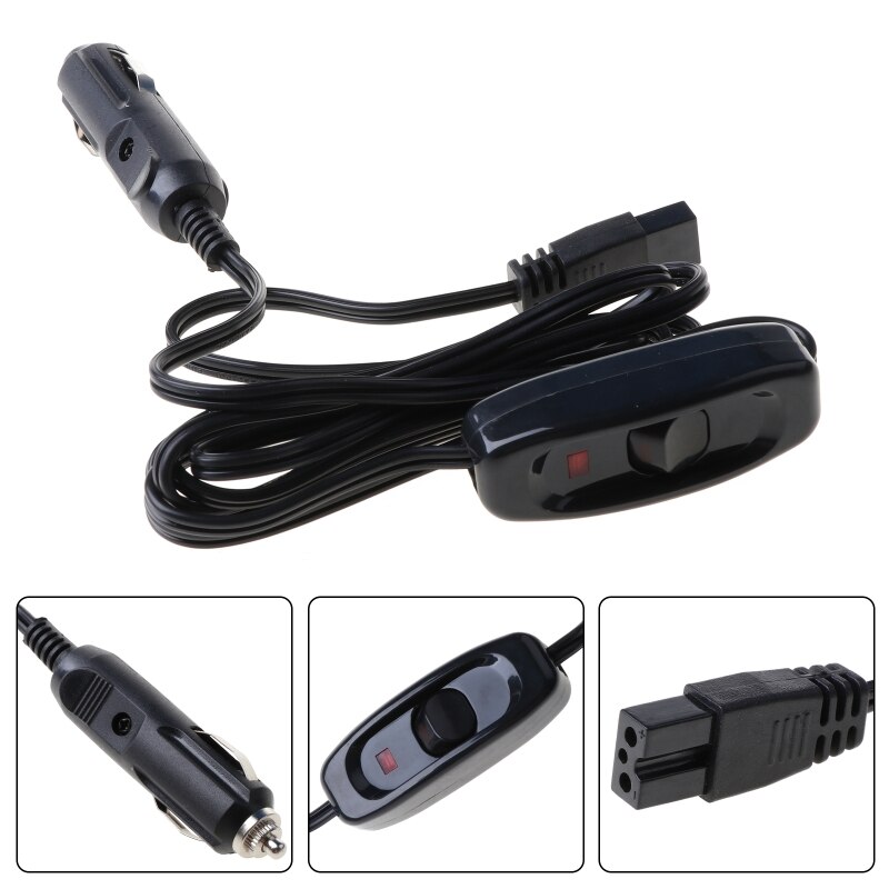 2M Sigaar Plug 12V 10A Dc Power Cable Koord Voor Auto Koelbox Mini Koelkast