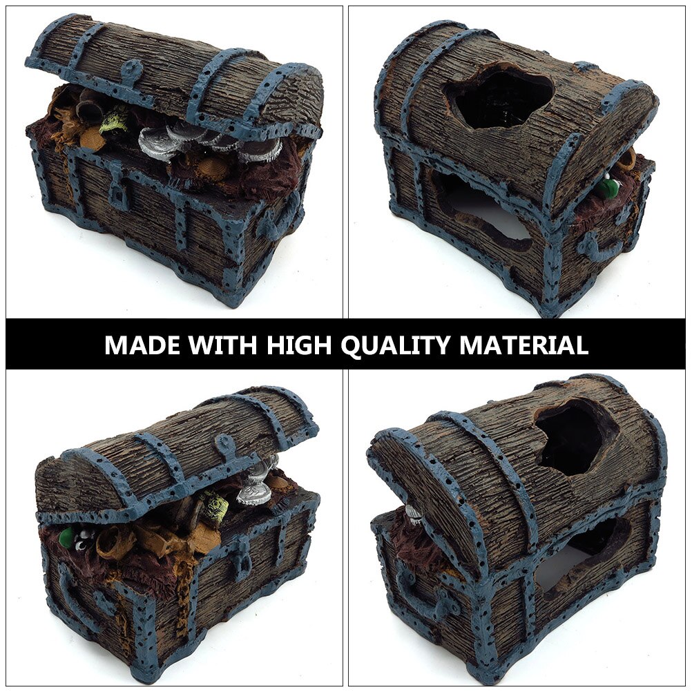 Aquarium Landscape Aquarium Decoration Fish Tank Treasure Chest Decor