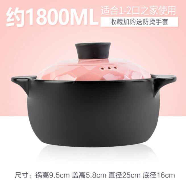 Casserole stew pot crock pot soup pot clay pot cer Vicedeal