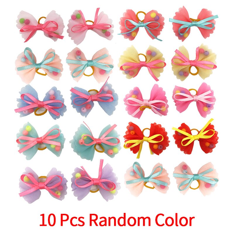 10 Stks/set Hond Bows Duurzaam Hond Acessorios Huisdier Haarspelden Voor Puppy Kitten Mooie Dierbenodigdheden Leuke Kat Hoofddeksels Kat Hoofd decor: Hairpins BB0479-1