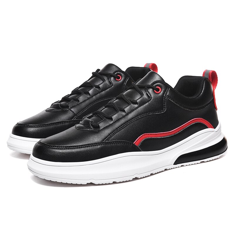 VastWave mikrofibra 3M odblaskowe męskie obuwie Casual mieszkania błyszczące męskie tenisówki zasznurowane męskie płócienne buty rekreacyjne: Black3037 / 8.5