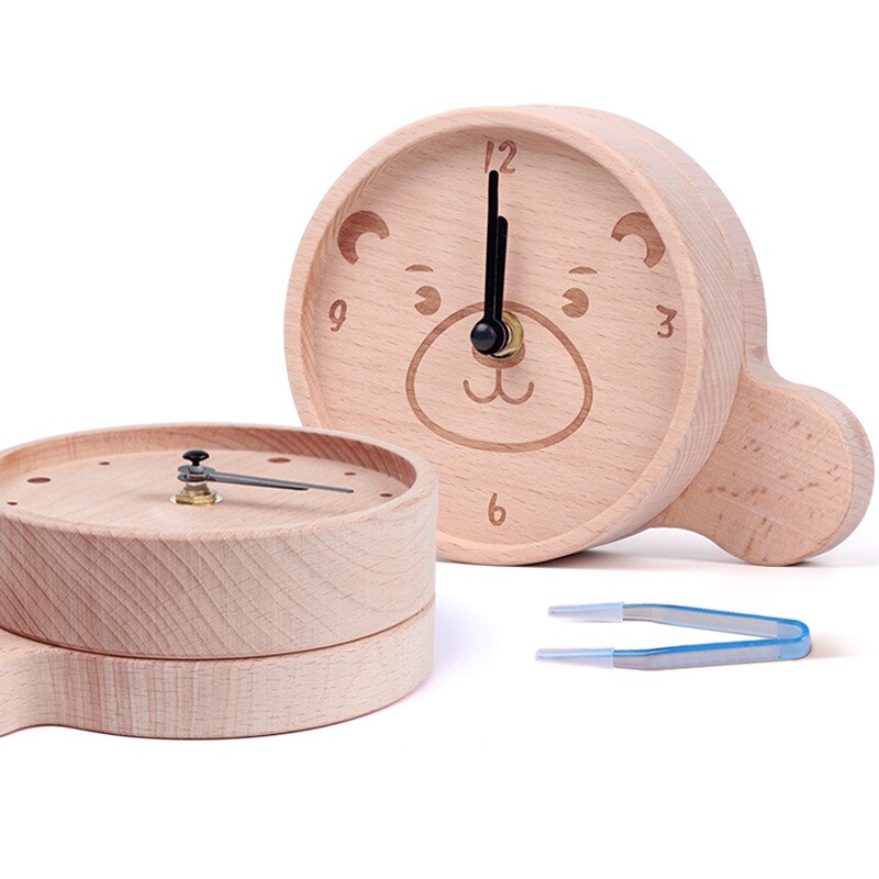 Ya wu horloge en bois fille et garçon bébé Lanugo bébé dents boîte enfants anglais japonais foetus cheveux dents boîte de rangement