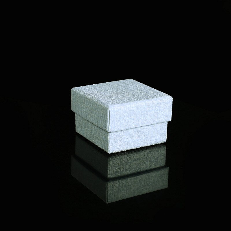 Kraft Ring Box Paars Grijs Blauw Oorbel Ring Box Verpakking Ring Parel Shinny Van Roze, grijs, Pupre, Blauw