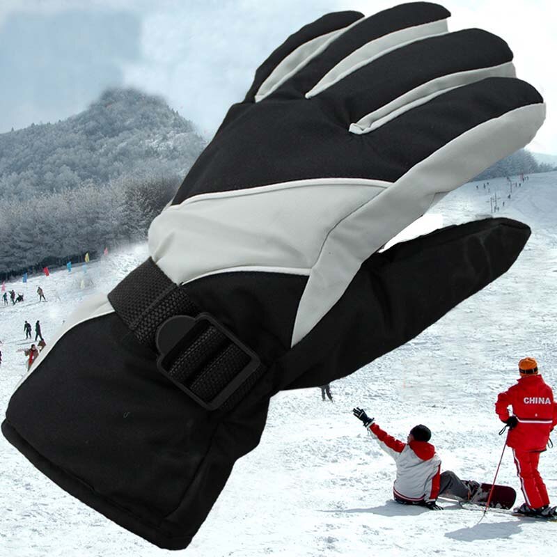 Winter Ski Handschoenen Voor Mannen En Vrouwen Outdoor Klimmen Winddicht Waterdicht Koude Gewatteerde Handschoenen
