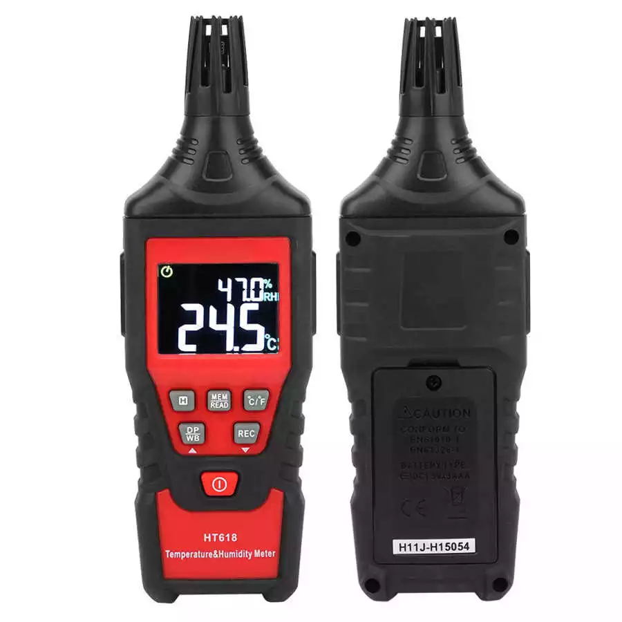 Weather Station Digital Thermometer Hygrometer High Temperature Tester HT618 For indoor outdoor laboratory And other places