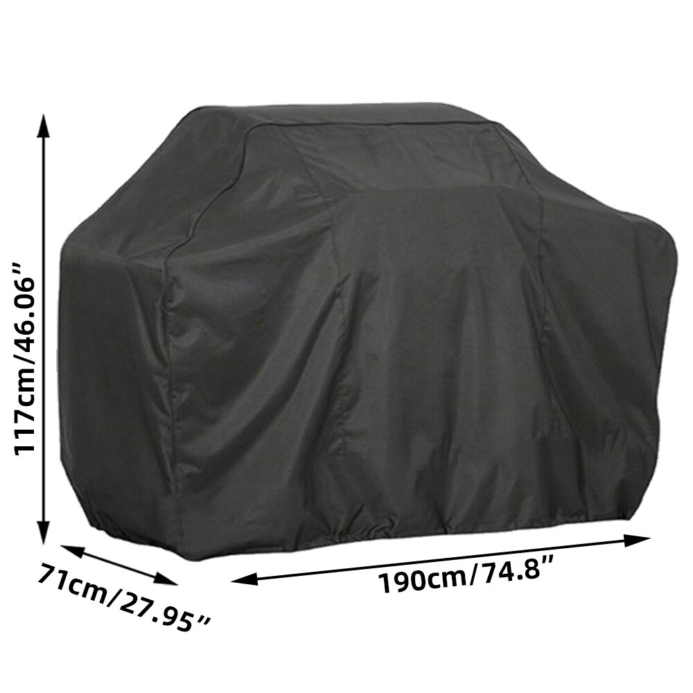 Grilltrekk Vanntett Grill Cover - Kraftig, UV-beskyttelse, Støv- og Regnbeskyttelse for Weber Rund & Firkantet: Kvadrat 190 x 71 x 117cm
