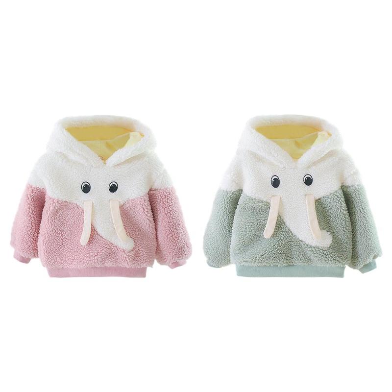 Durable bébé filles manteau habile fabrication coton bébé filles dessin animé à manches longues polaire hiver beau manteau de loisirs