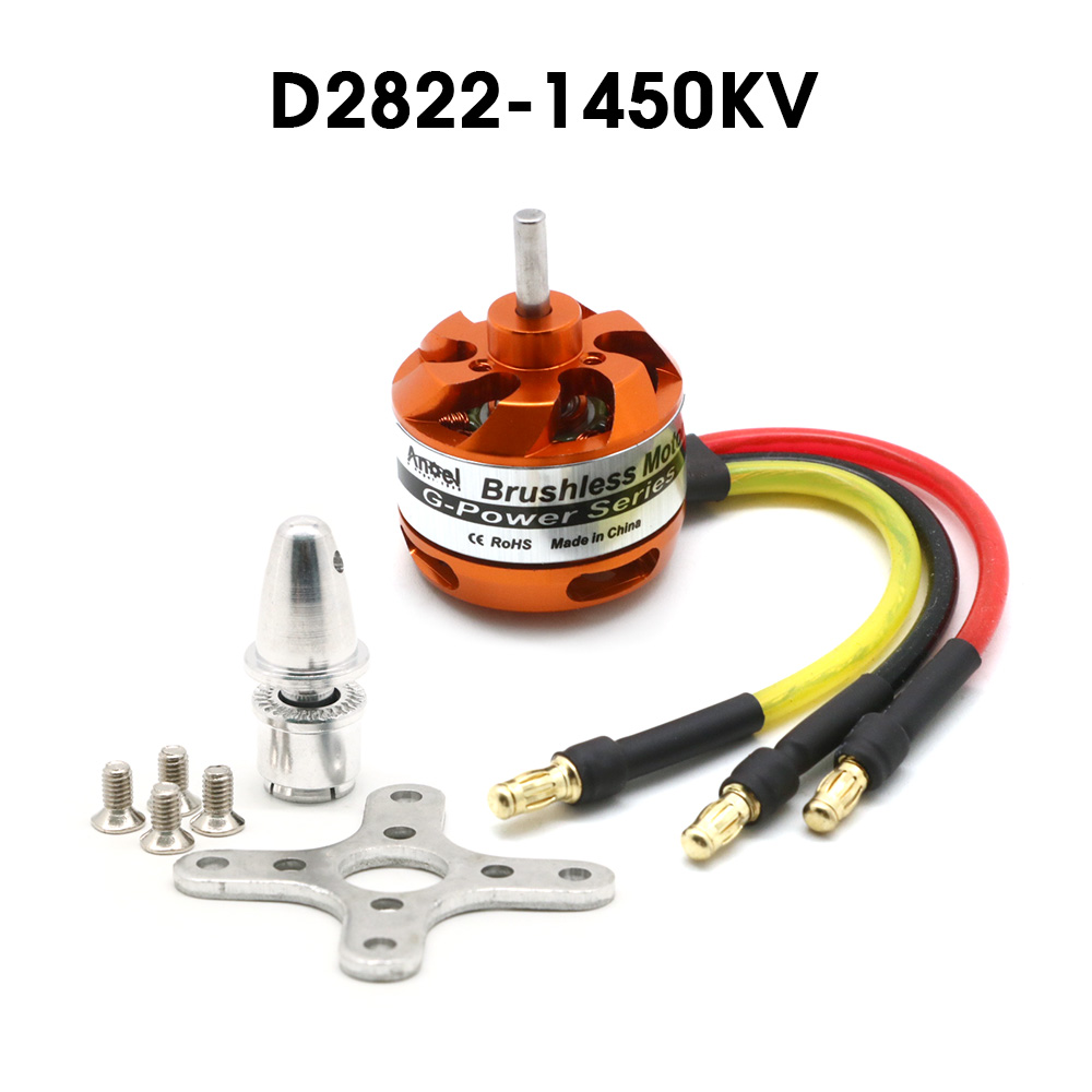 Motor sin escobillas D2822 D2830 D2826 D2836 D3530 D3548 D3542 D3536 Motor para Mini multicópteros RC avión de ala fija: Gris claro