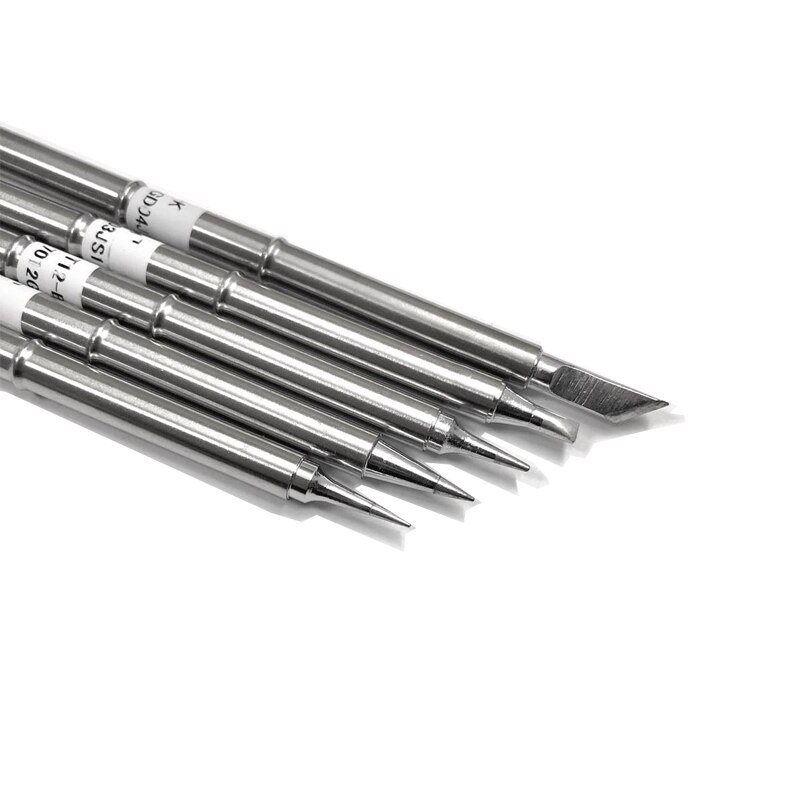 5 Pcs T12 Series Solder Iron Tips for Hakko FX951 BAKON 950D Soldering Station
