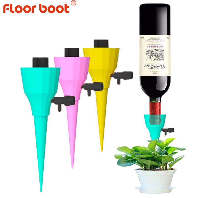 Gulvstøvle 1 stk drypvanding automatisk vanding dyser til plastflasker vand enhed konstant tryk justerbar haveplante