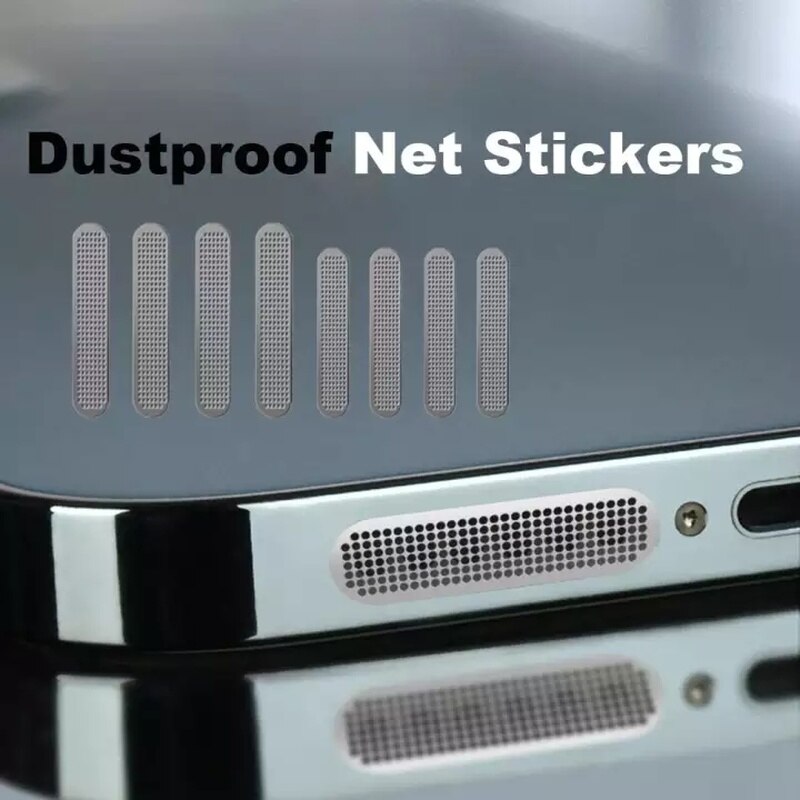 Universal- Metall Staubdicht Telefon Netz Anti Staub Gittergewebe Aufkleber Abdeckung Für iPad Profi Mini Apfel iPhone 13 12 11Profi XR hörer Netze