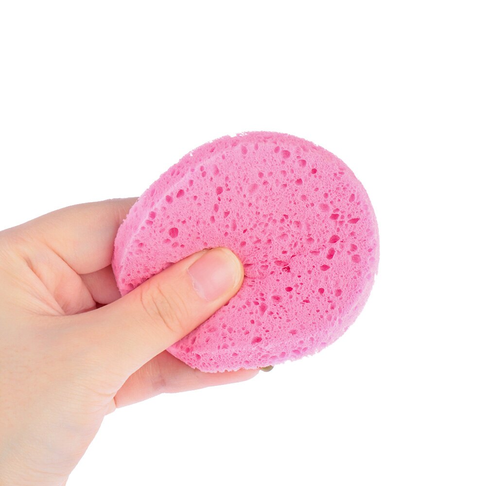 5 pièces 6/7/8/9/10cm visage rond démaquillant outils naturel pâte de bois éponge Cellulose compresse cosmétique bouffée Facial lavage Spong