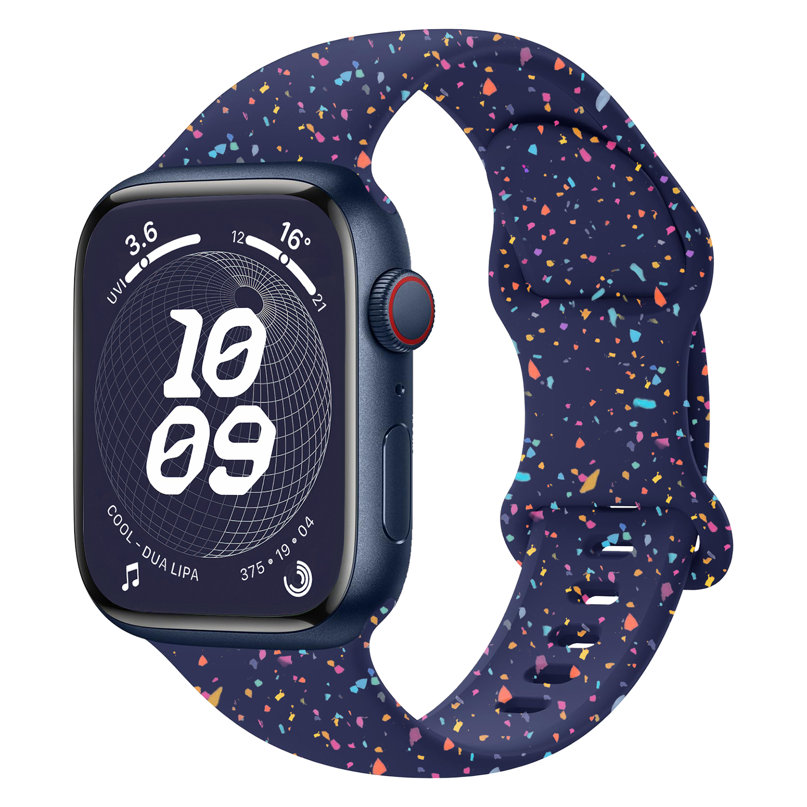 Boucle sport en silicone pour Apple Watch Band, 40mm, 45mm, 44mm, 41mm, 38mm, 49mm, Bracelet souple, iWatch Series 9, 8, 7, 6, 5, 3, SE Ultra 2 Strap: Bleu clair / 20 mm
