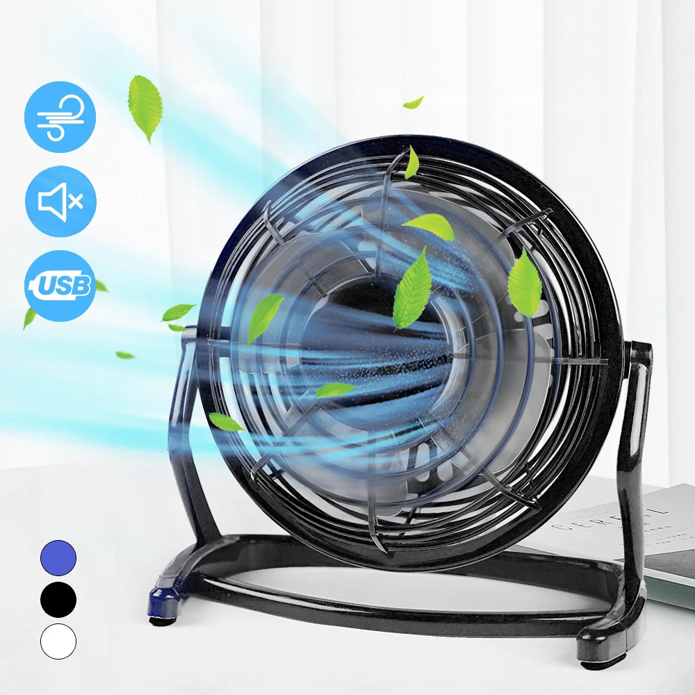 Mini USB DC 5V Cooler Desk Fan 180Degree Rotatable Fan Summer Portable Desktop Cooling Fans for Notebook Laptop Computer