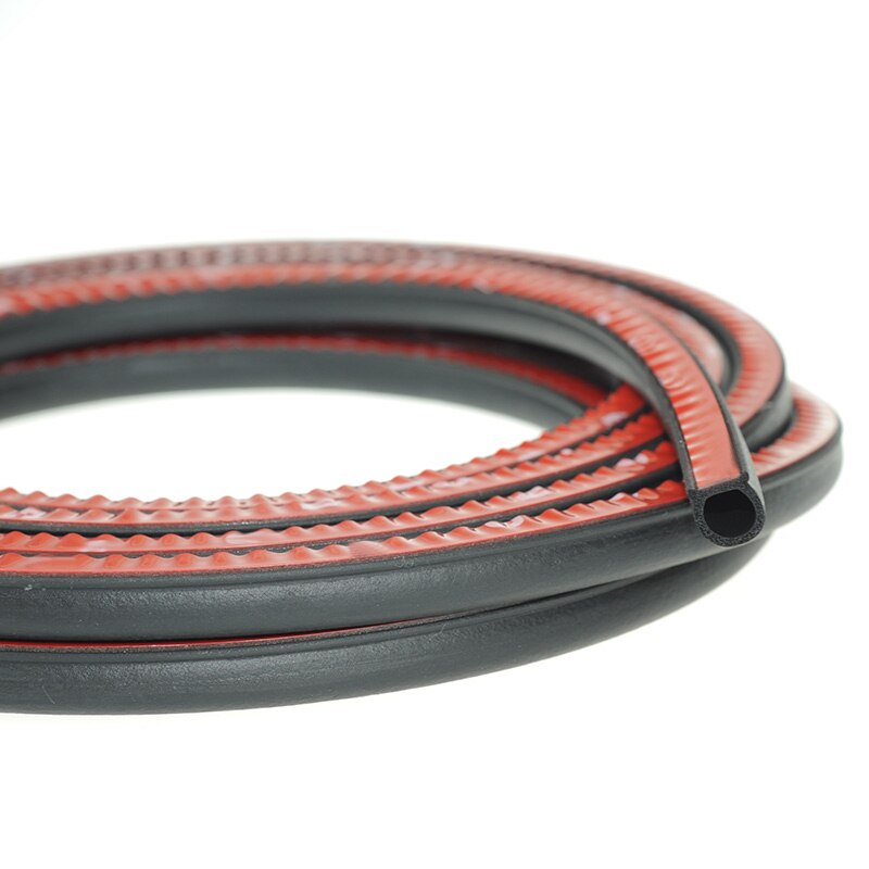 Kleine D Type Autodeur Strip Epdm Rubberen Afdichting Stickers Geluidsisolatie Anti-Dust Geluiddichte Auto Rubber Afdichting Voor auto