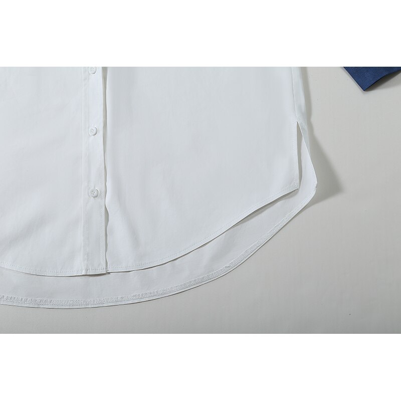 Vrouw Big Size Casual Streetwear Style Lange Mouw Herfst Witte Blouse Vrouwelijke Stijlvolle Shirt Chemise Femme Blusas 6628