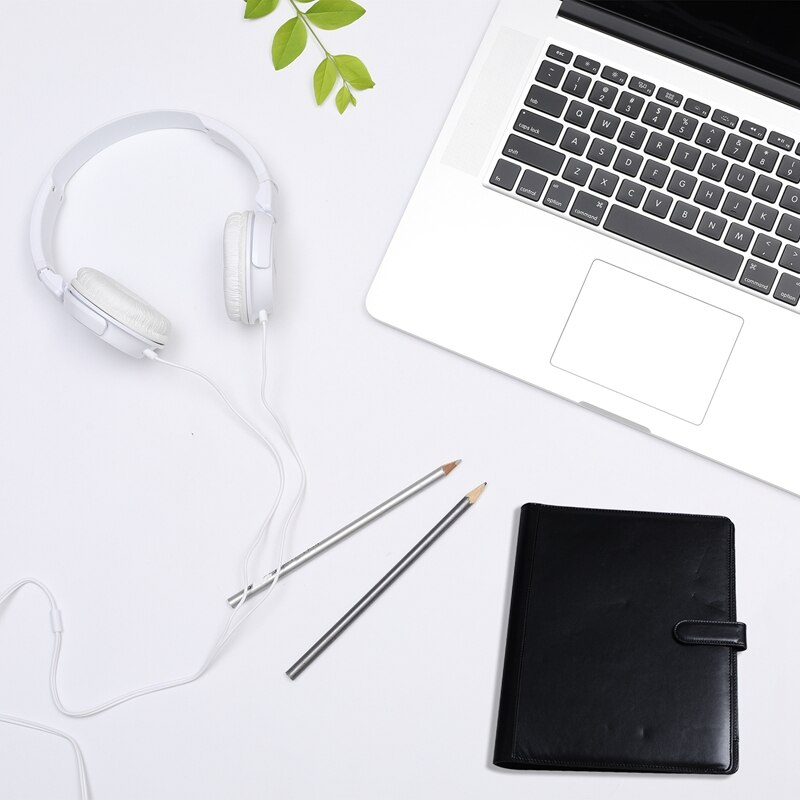 Lederen Map A4 Aktetas Conferentie Map Zwart