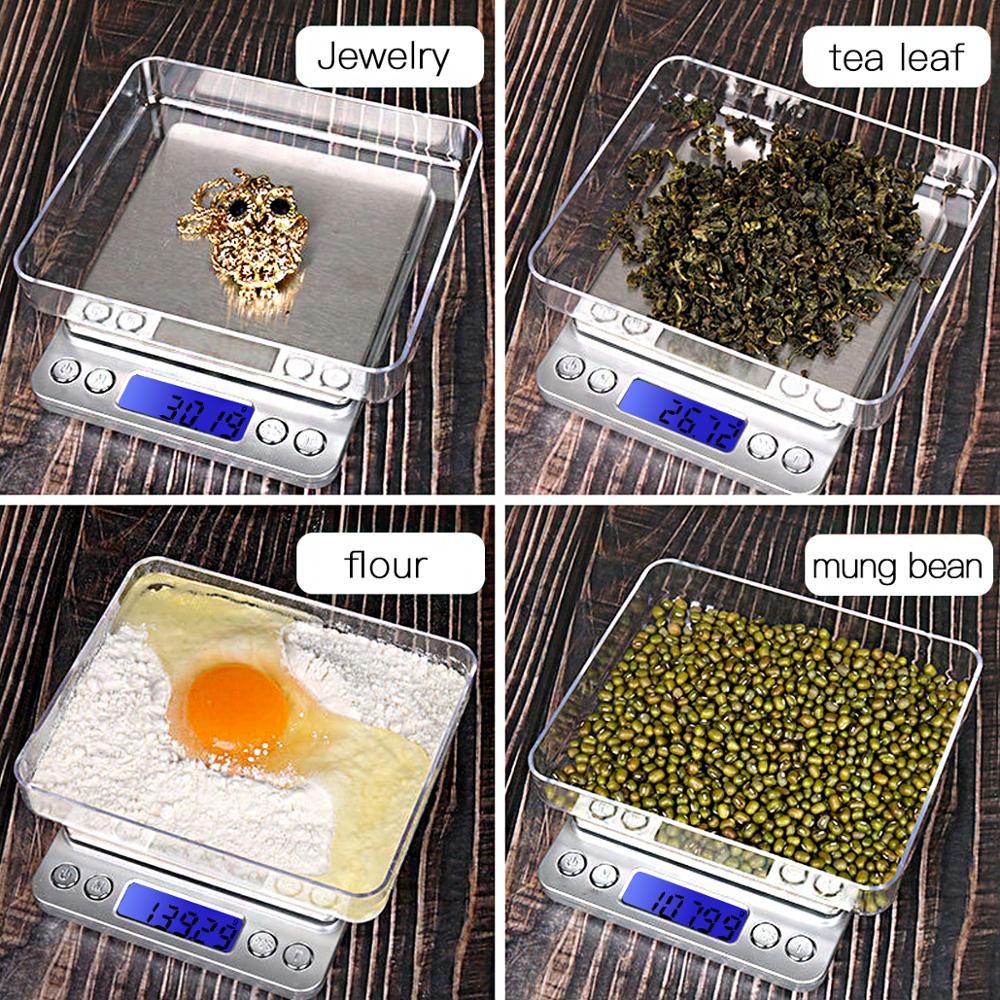 0.5/1/2/3/4/5/10 Kg× 1/0.1/0.01g balances de cuisine haute précision affichage numérique Balance électrique pour bijoux Balance cuisine pesage