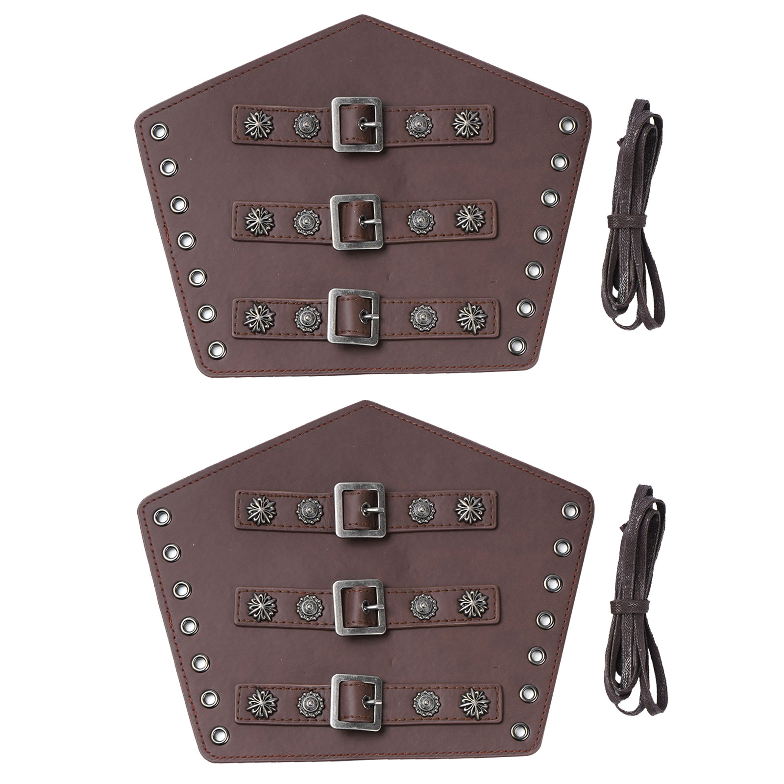 1 paar unisex Erwachsene Cosplay Armbinde Jahrgang mittelalterlich Krieger Handgelenk Bands Metall Nieten Leder Schlacht Arm Schutz Armschienen