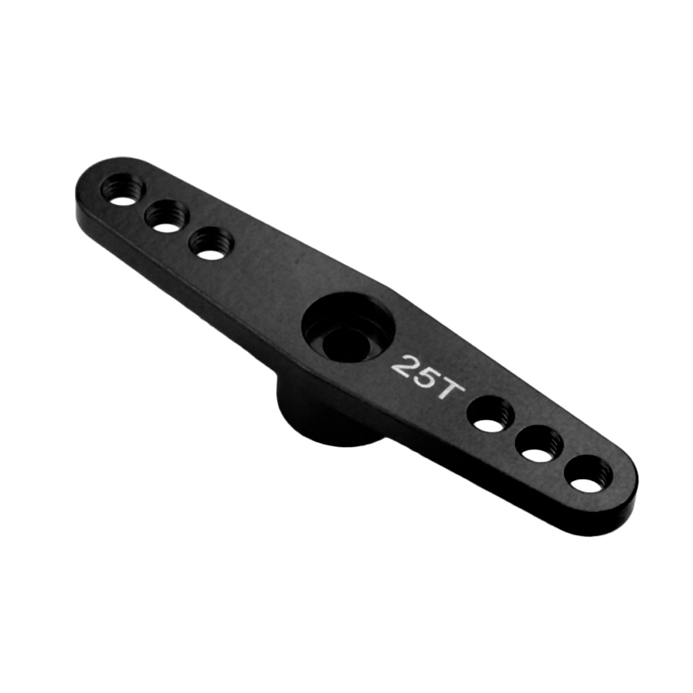 25T M3 aluminio RC Servo brazo cuerno brazo único/doble brazo para 1/10 coche trepador de control remoto barco Futaba HSP Wltoys Axial SCX10 piezas: Naranja
