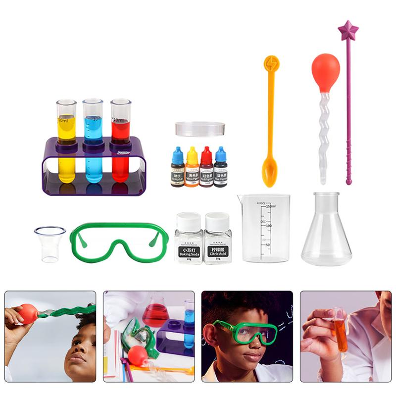 1 Set Kids Wetenschapper Laboratorium Experiment Chemie Kit Stem Educatief Speelgoed