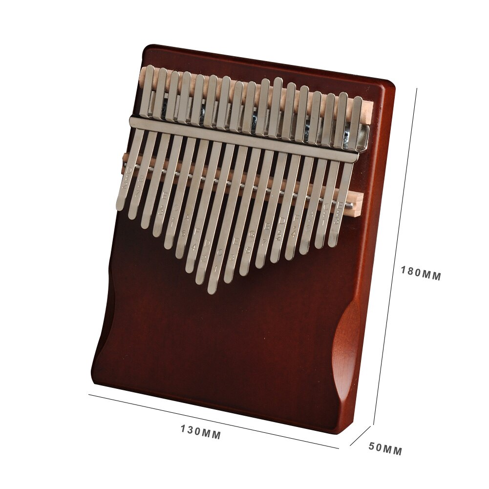 Multi-Functionele Muziekinstrument 17 Toetsen Kalimba Grenen Duim Vinger Piano Praktische Duurzaam Handig Afrikaanse Sanza Mbira