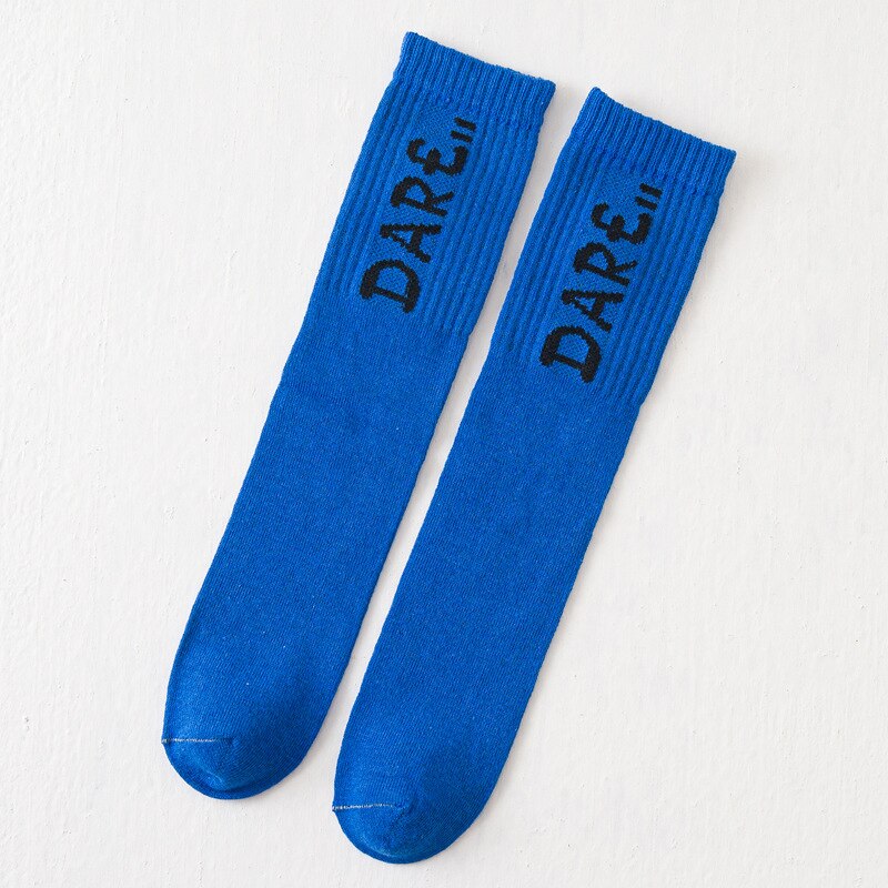Balleenshiny Harajuku Street Wear Ankle Baby Socks Unisex Hip-hop Breathable Sport Socks Autumn Winter Kids Socks: Dark Blue