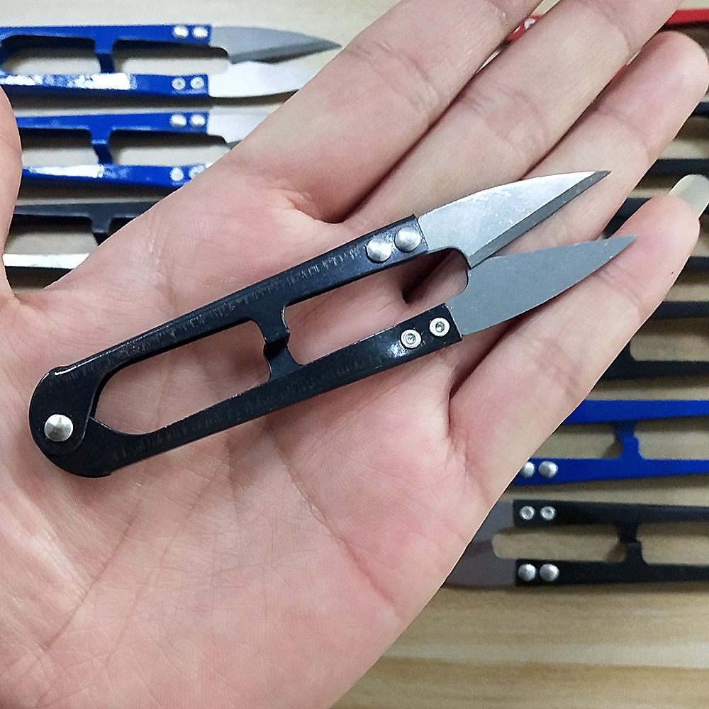 U Shape Stainless Steel Yarn Cutter Sewing Scissors Nippers Clippers Embroidery Craft Tailor Scissor Convenient Shears