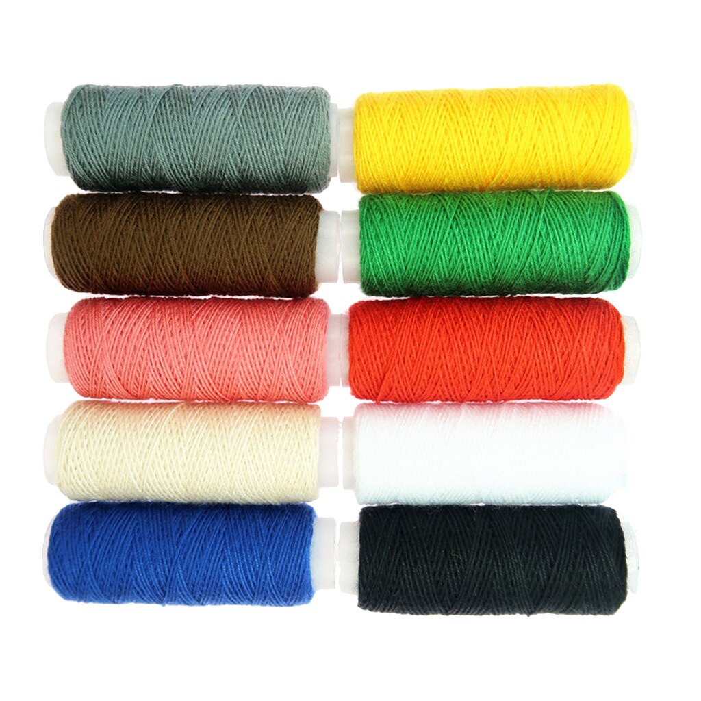 10 Spools Heavy Duty Jeans Line Sewing Thread Cord for Shoes Bag Hard Crafts