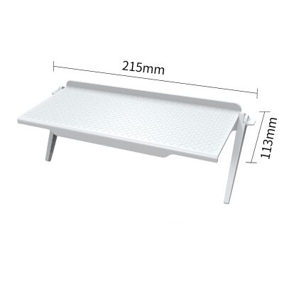 Adjustable Screen Top Shelf Computer Monitor Riser Display TV Shelf Desktop Stand TV Rack Storage Desk: white 21.5x11.3cm