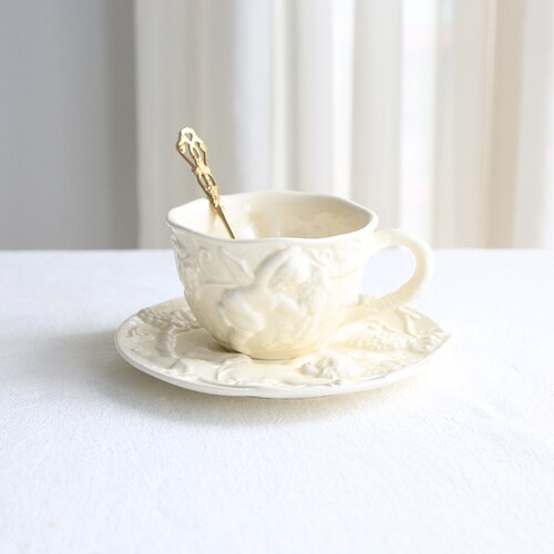 Tasses à expresso en céramique, Service à café Original, Service à thé anglais, Service à thé en porcelaine, tasses et soucoupes en céramique: Style 1