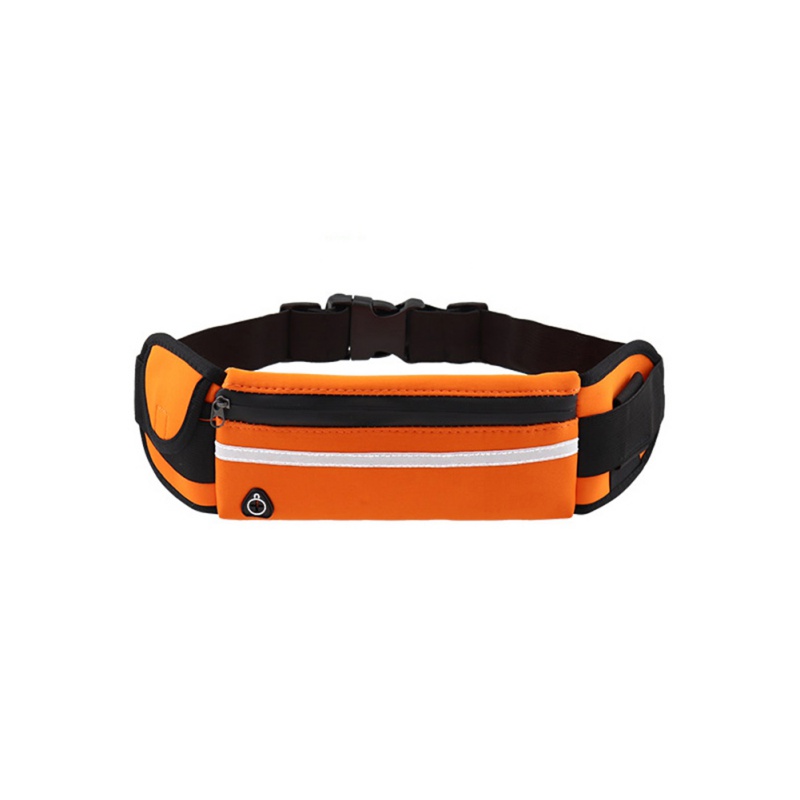 Outdoor Running Taille Tas Waterdicht Anti-diefstal Mobiele Telefoon Houder onzichtbare waterkoker Riem Buik Zak Vrouwen Gym Fitness tas: Orange