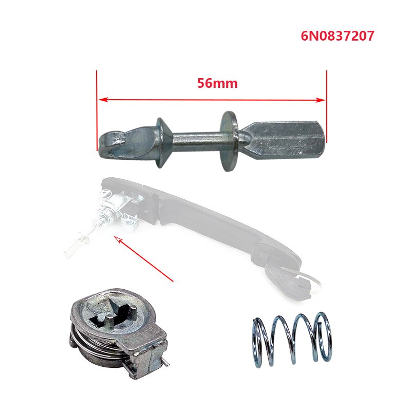 Deurklink Slot Reparatie Kit Voor Ford Galaxy Vw Polo Sharan Caddy Ii Seat Alhambra 6N0837207C 6N0837207D Deurklink Kit: Connecting component