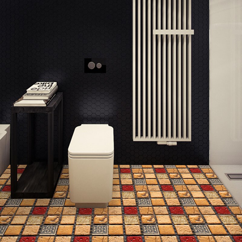 10pcs Ceramic Tile Stickers 10x10cm 3D Mosaic Tile Plane Wall Sticker DIY Decorations for Kitchen Bar Bathroom PVC Stickers