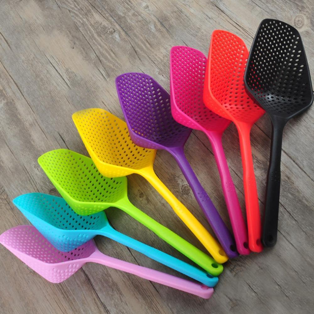 Colador antigoteo para agua de vegetales, accesorio de colador, pala de cocina, utensilio de cocina Co F3A4 1 unidad