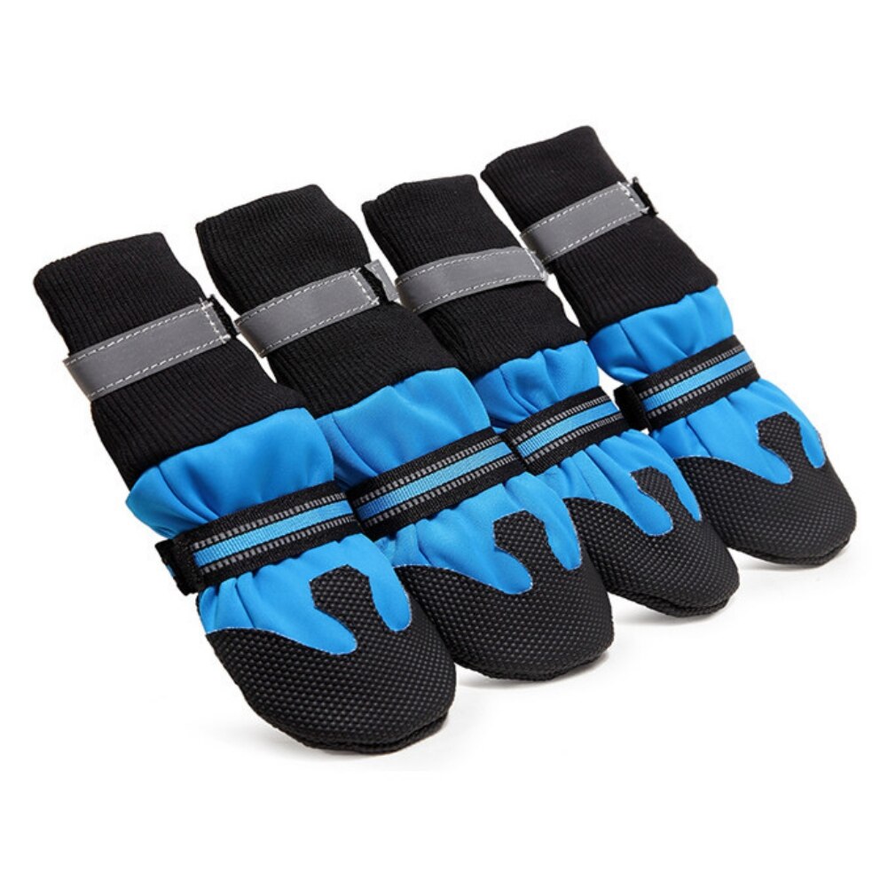 4 Stk/set Huisdier Waterdichte Regen Schoenen Voor Medium Grote Honden Poot Protectors Warme Regen Laarzen: B2 / S
