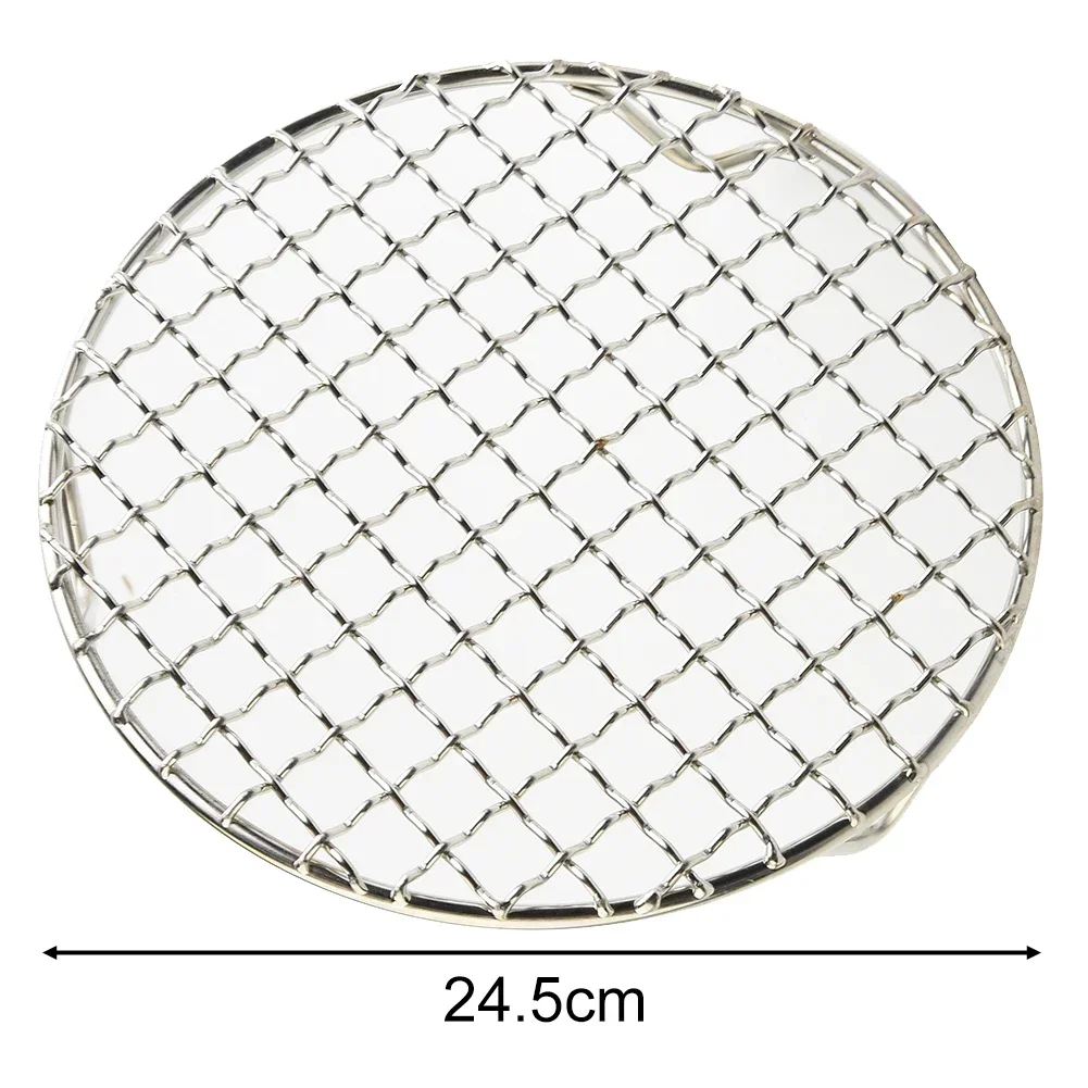 Round Cooling Baking Rack Versatile 201 Stainless Steel Wire Oven Grill Sheet For Barbecue Grilling Baking Drying BBQ Accessory