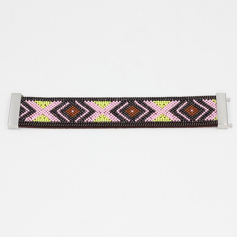 Bracelets et Bracelets en cuir VONNOR bijoux fantaisie motif géométrique Boho fermoir magnétique Bracelets pour femme