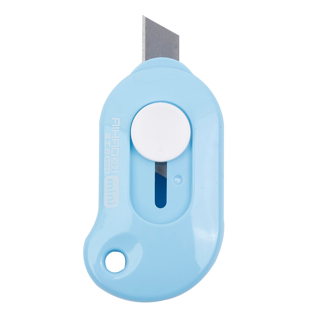1pc Cute Solid Color Mini Portable Utility Knife Paper Cutter Cutting Paper Express Box Opener Office Letter Cutter Stationery