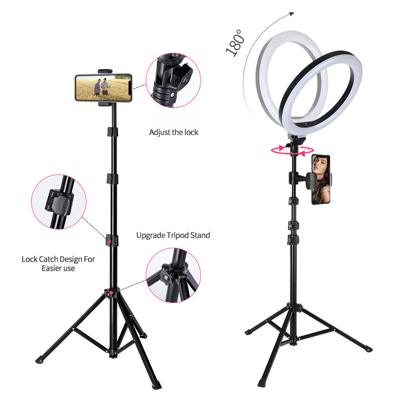 10" 26cm Led Ring Light With Tripod Photo Studio Phone Stand Holder Selfie Circle Fill Light Photography Dimmable Led Lights
