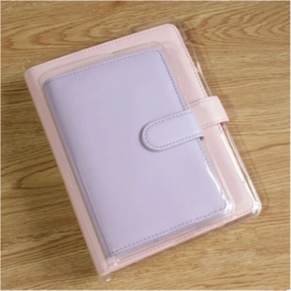 A5/A6 Clear Pvc Cover Voor Macaron Boek Jas Lederen Cover Notebook Beschermhoes Film