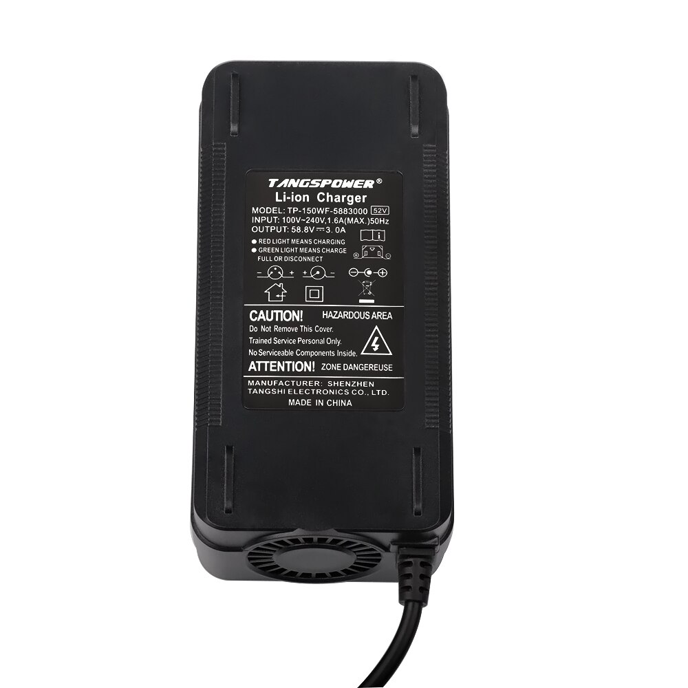 Chargeur de batterie Li-ion 58.8V 3a pour Kugoo G1 14S 52V, pour vélo électrique, avec connecteur 3P GX16, charge rapide